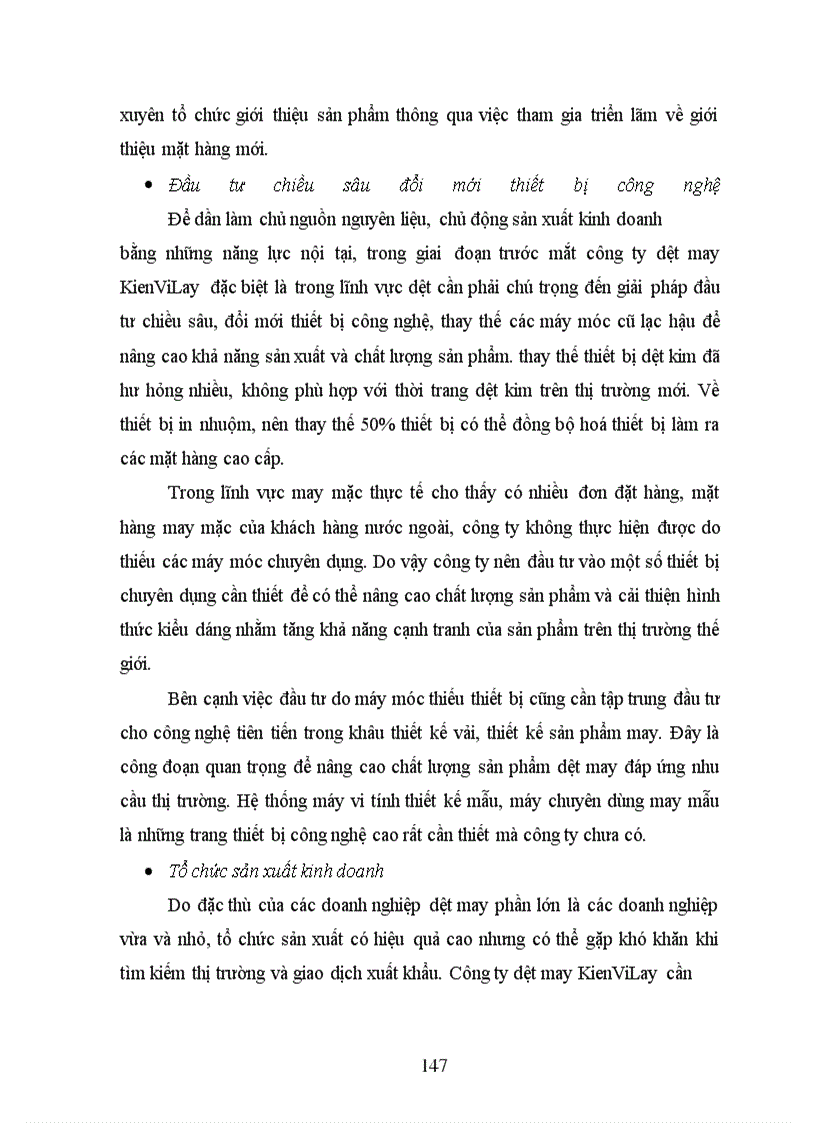 image for page Một số giải pháp nhằm đẩy mạnh hoạt động xuất khẩu của Công ty dệt may KienViLay ở nước CHDCND Lào