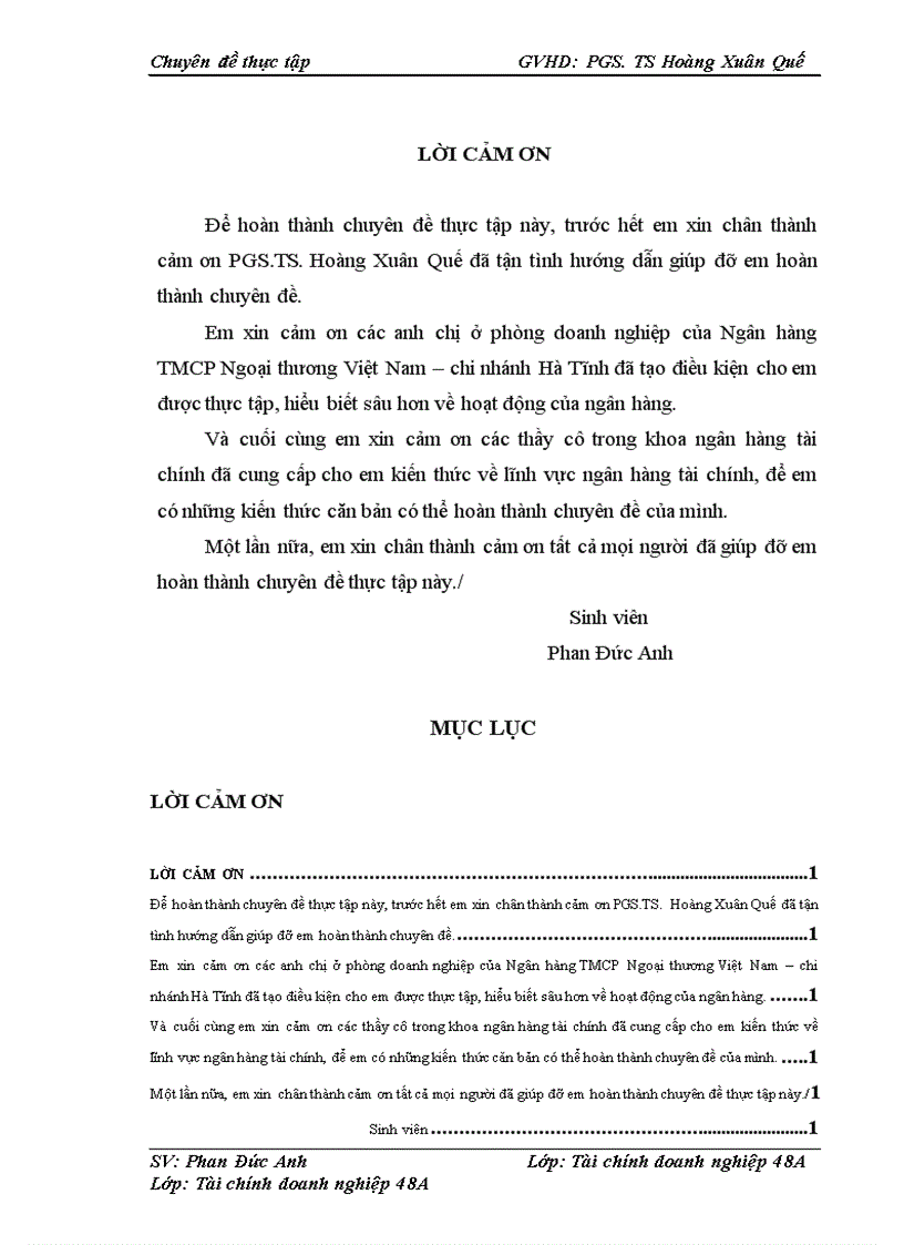 image for page Hoàn thiện phân tích tài chính doanh nghiệp trong hoạt động cho vay tại Ngân hàng TMCP Ngoại thương Việt Nam – Vietcombank chi nhánh Hà Tĩnh