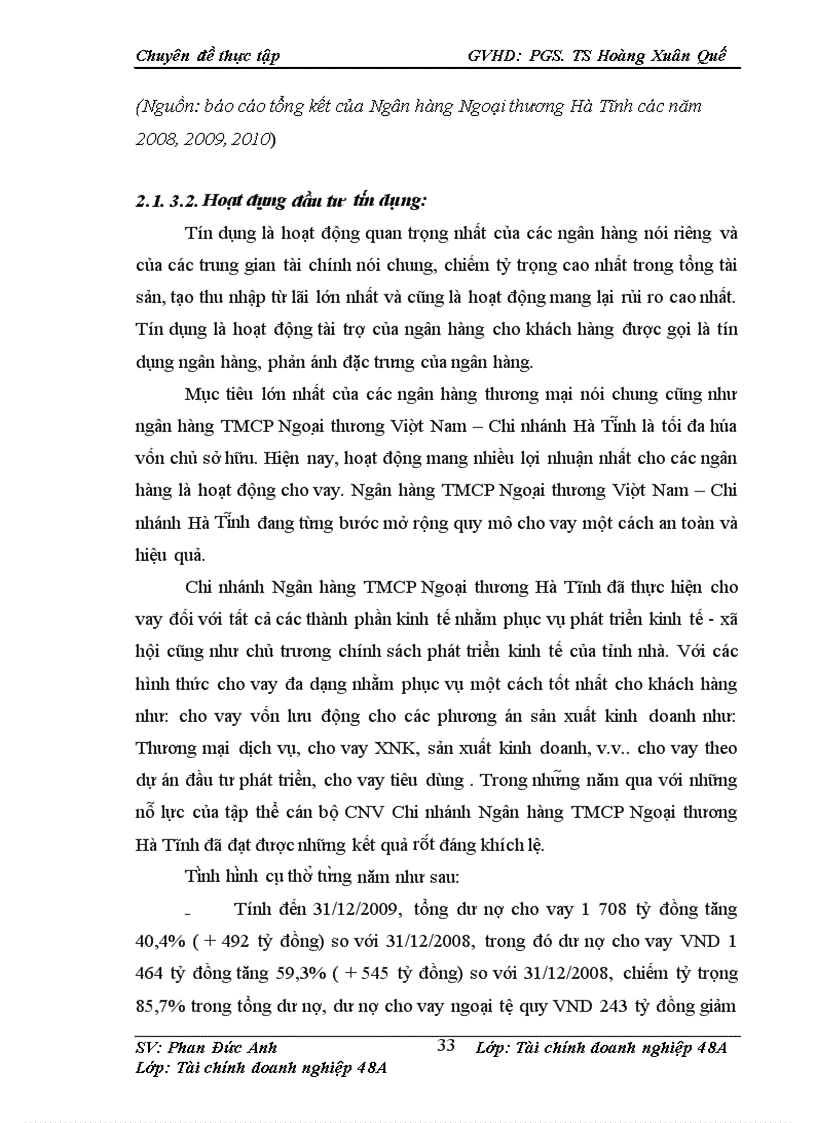 image for page Hoàn thiện phân tích tài chính doanh nghiệp trong hoạt động cho vay tại Ngân hàng TMCP Ngoại thương Việt Nam – Vietcombank chi nhánh Hà Tĩnh