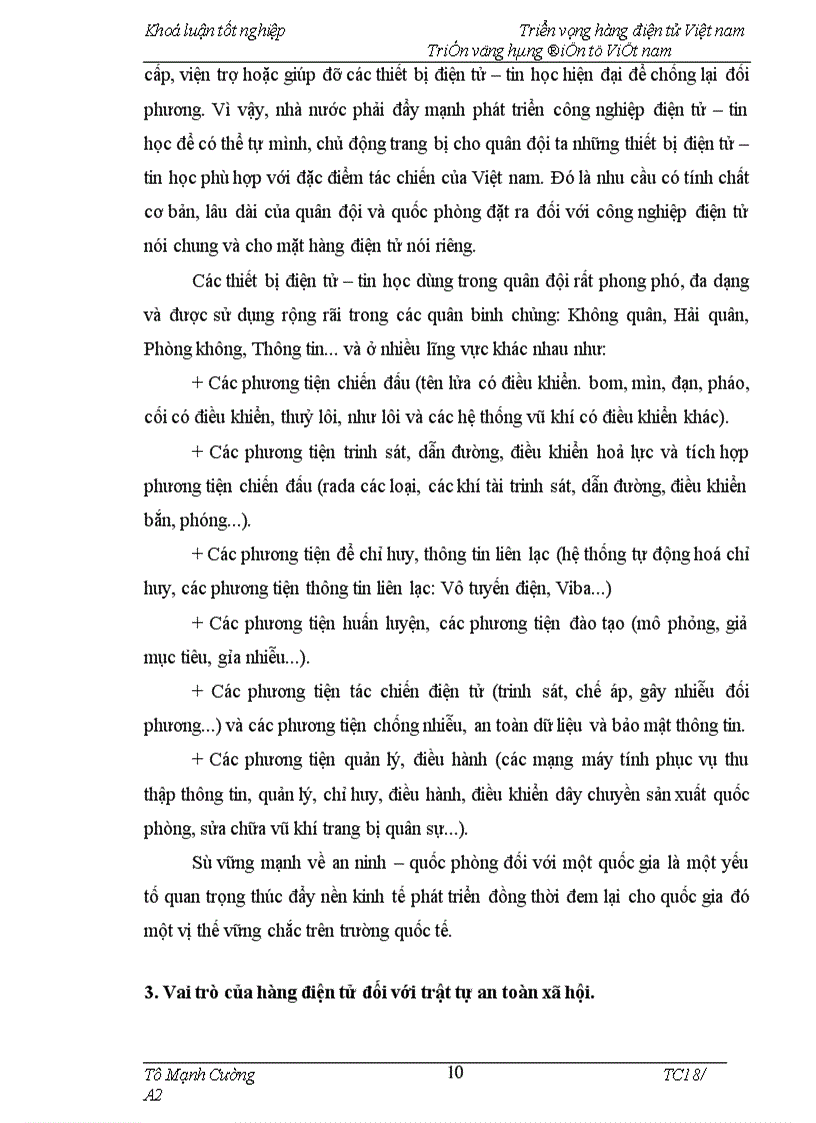 image for page Một số giải pháp chủ yếu nhằm phát triển hàng điện tử Việt nam