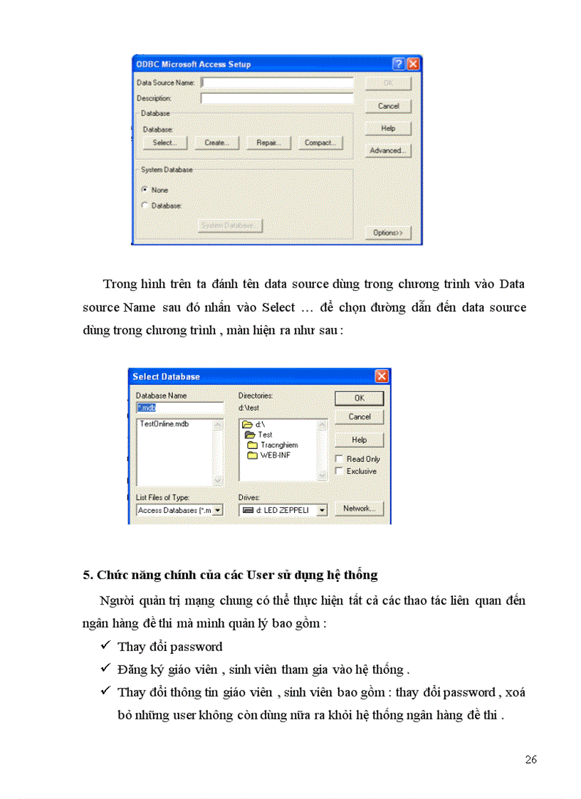image for page Xây dựng và quản lý ngân hàng đề thi trắc nghiệm trên Web trên mạng theo công nghệ JSP