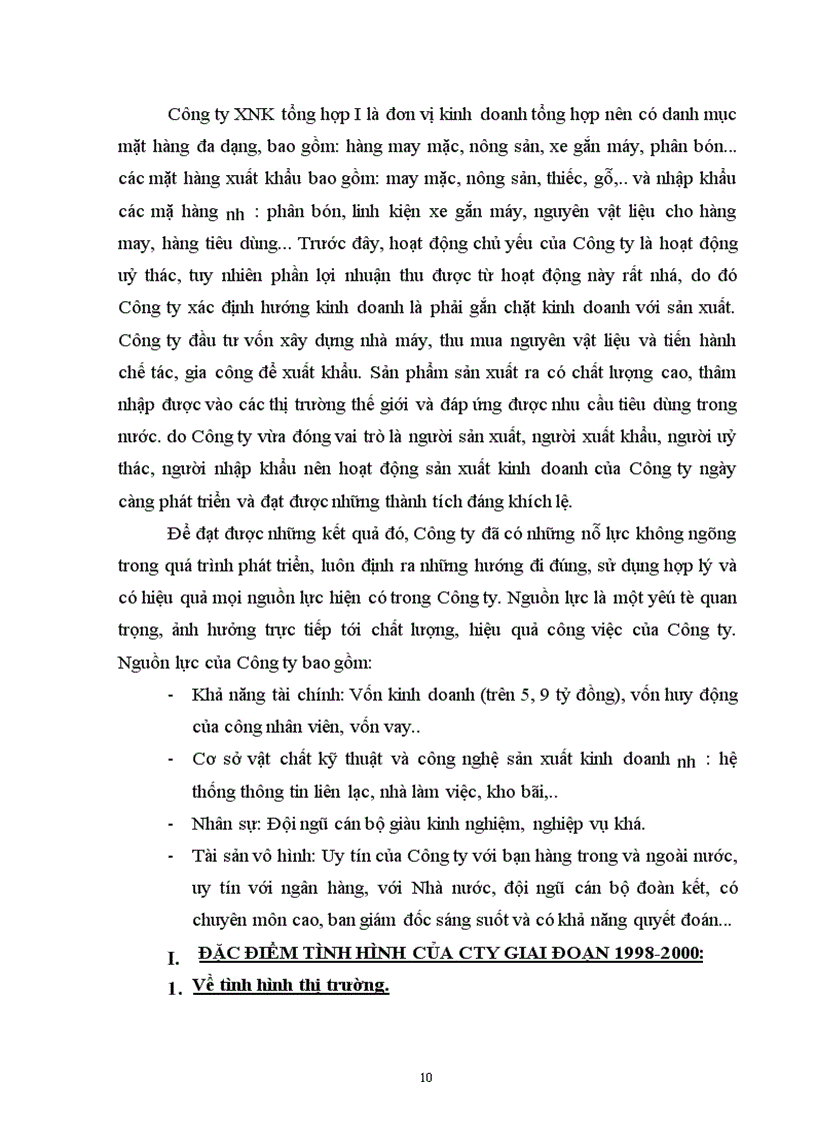 image for page Báo cáo thực tập tại Công ty xuất nhập khẩu tổng hợp I