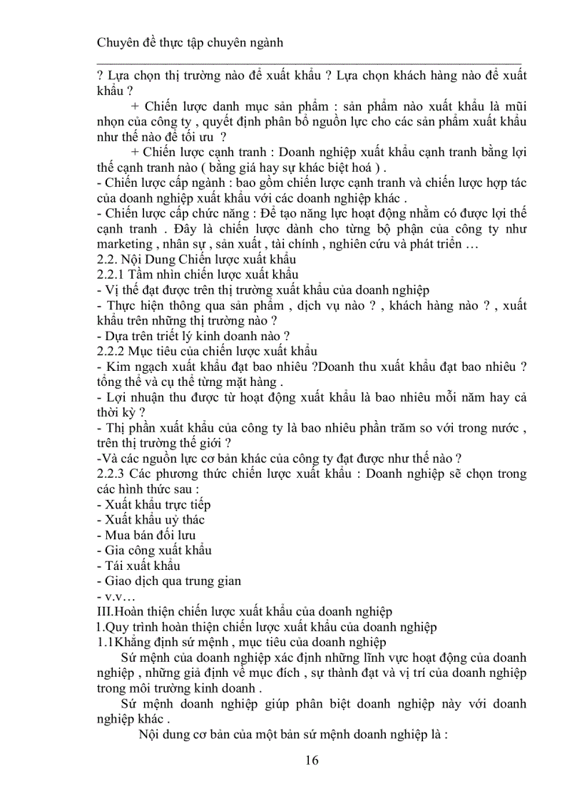 image for page Hoàn thiện chiến lược xuất khẩu của công ty cổ phần may 10 trong giai đoạn 2006 - 2010