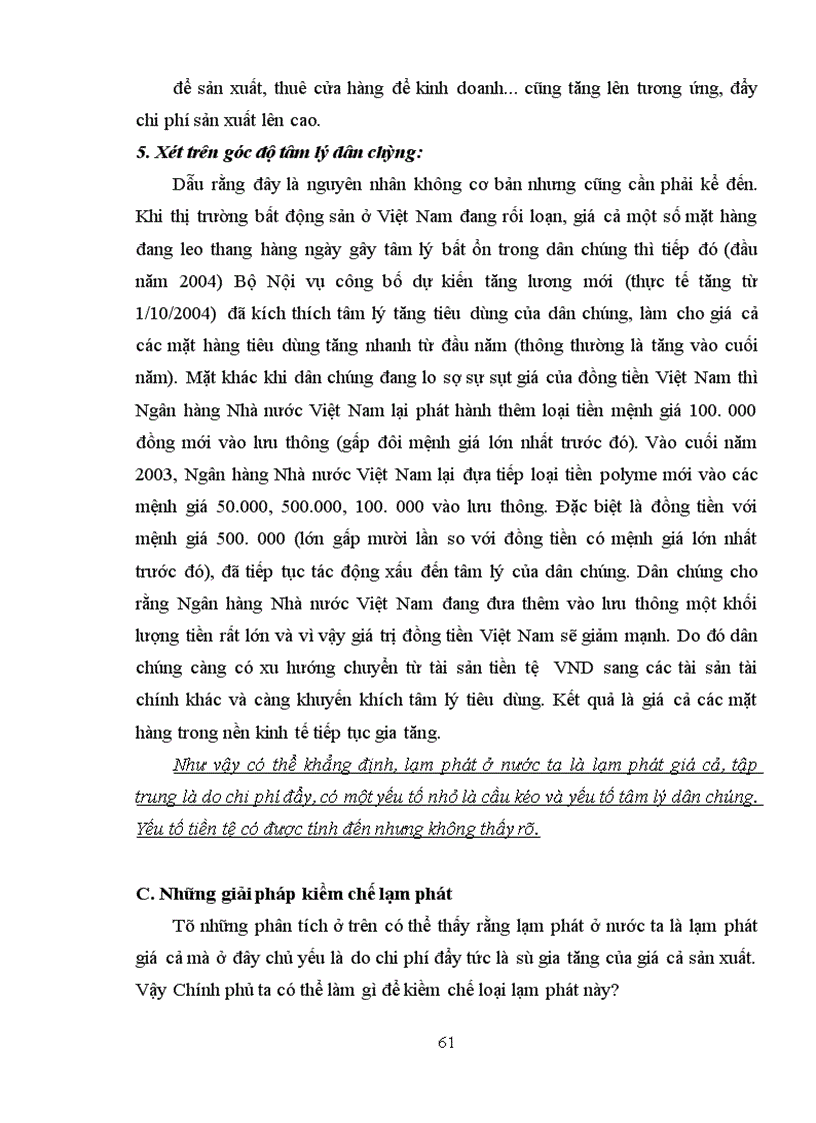 image for page Nguyên nhân và giải pháp khắc phục hiện tượng lạm phát ở Việt nam