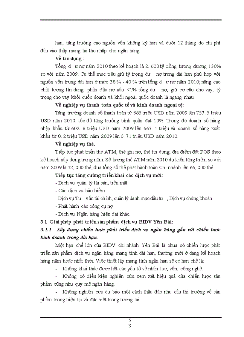 image for page Phát triển sản phẩm dịch vụ ngân hàng tại BIDV chi nhánh Yên Bái.