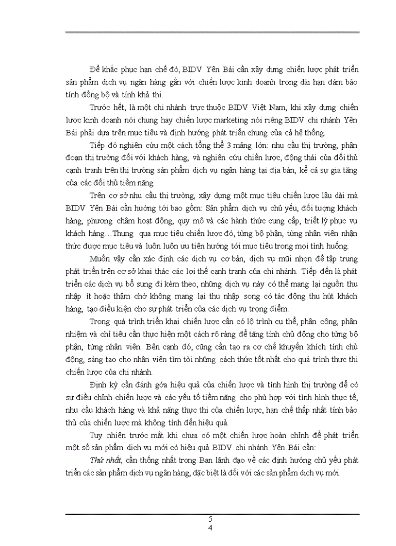 image for page Phát triển sản phẩm dịch vụ ngân hàng tại BIDV chi nhánh Yên Bái.