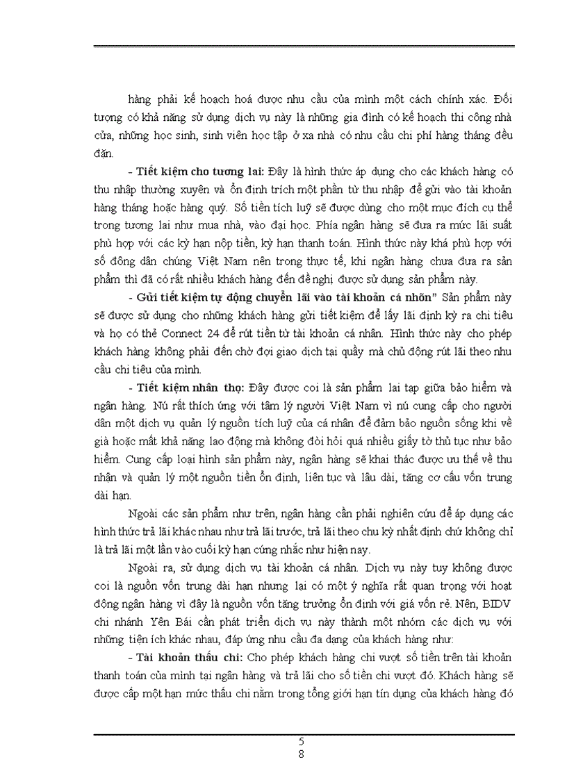 image for page Phát triển sản phẩm dịch vụ ngân hàng tại BIDV chi nhánh Yên Bái.