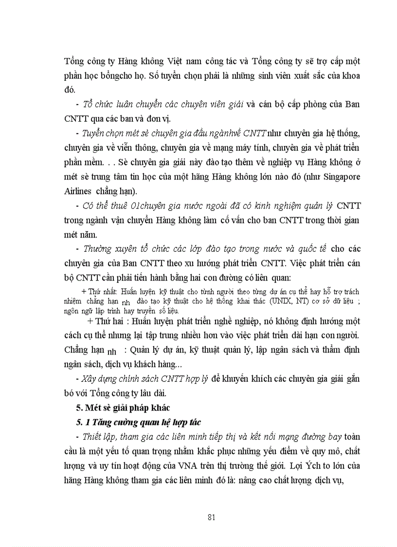 image for page Thực trạng và giải pháp nhằm đẩy mạnh hoạt động đầu tư cho công nghệ thông tin ở Tổng công ty Hàng không Việt nam