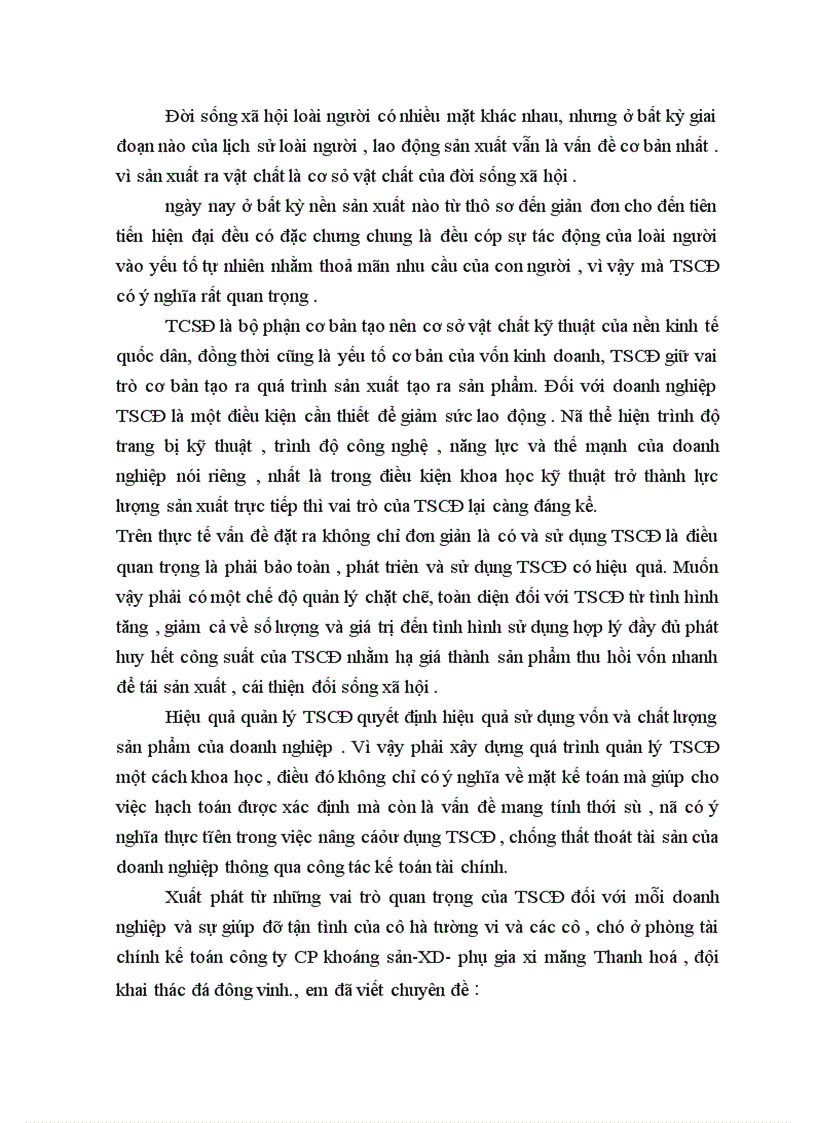 image for page Tổ chức hạch toán TSCĐ vói viêc quản lý và nâng cao hiệu quả sử dụng TSCĐ