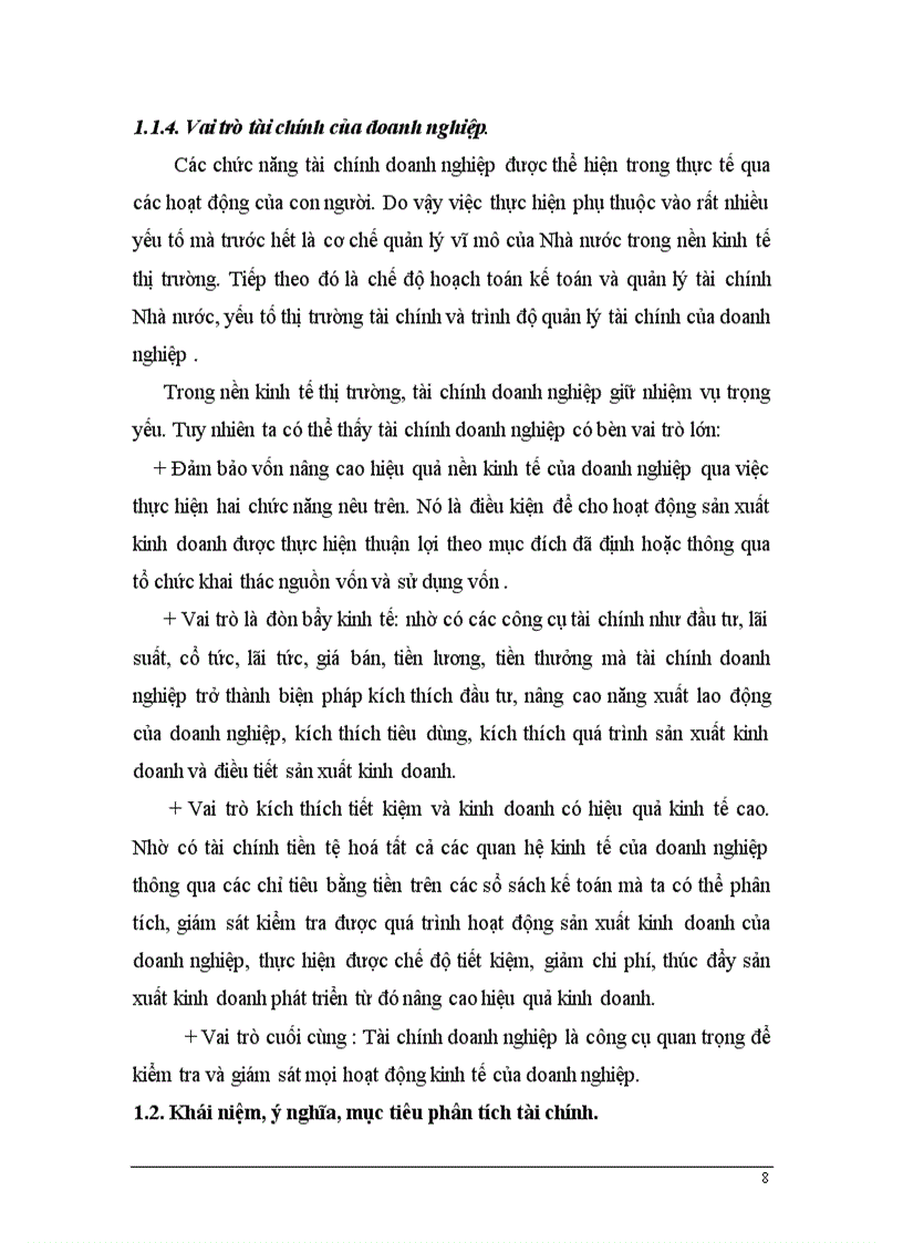 image for page Phân tích tài chính doanh nghiệp và các giải pháp trong công tác quản lý kinh doanh tại Nhà máy Len Hà Đông