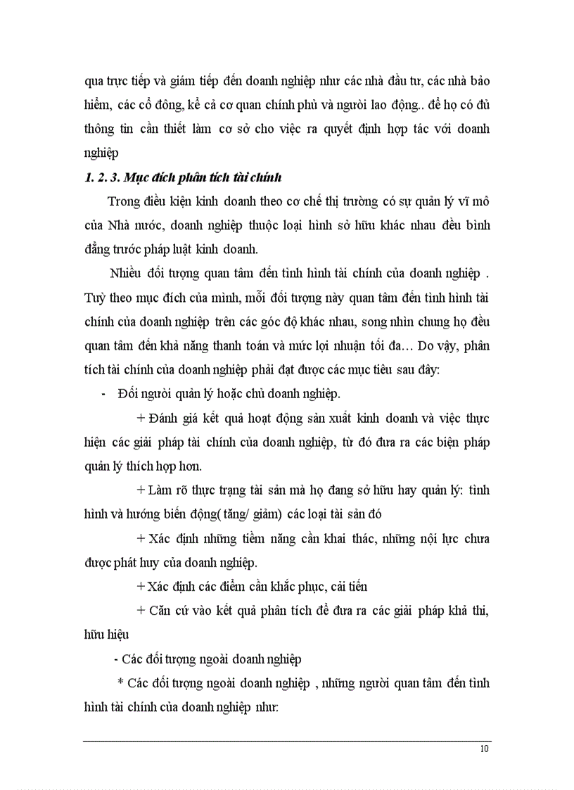 image for page Phân tích tài chính doanh nghiệp và các giải pháp trong công tác quản lý kinh doanh tại Nhà máy Len Hà Đông