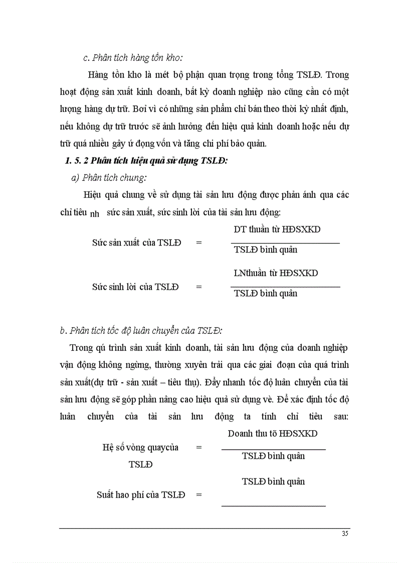 image for page Phân tích tài chính doanh nghiệp và các giải pháp trong công tác quản lý kinh doanh tại Nhà máy Len Hà Đông