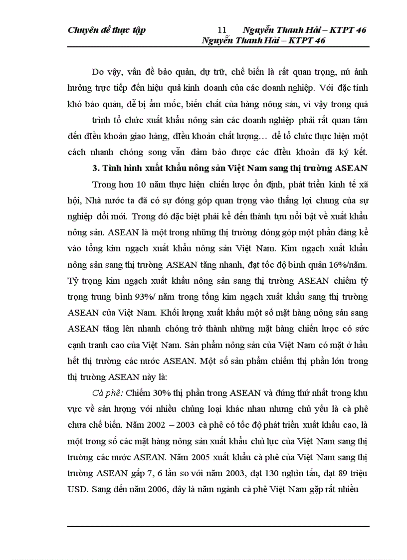 image for page Thực trạng và giải pháp đẩy mạnh xuất khẩu nông sản của công ty TNHH NN một thành viên XNK và đầu tư Hà Nội – UNIMEX HANOI sang thị trường ASEAN