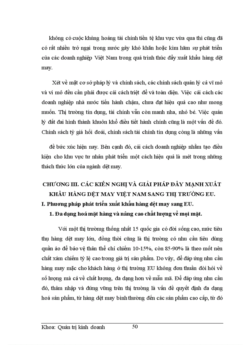 image for page Những thời cơ và thách thức khi xuất khẩu hàng may mặc sang thị trường EU của ngành dệt may Việt Nam