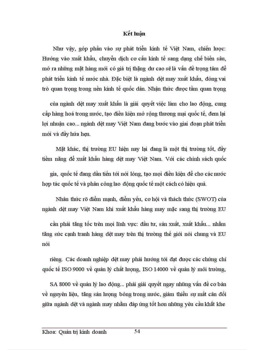 image for page Những thời cơ và thách thức khi xuất khẩu hàng may mặc sang thị trường EU của ngành dệt may Việt Nam