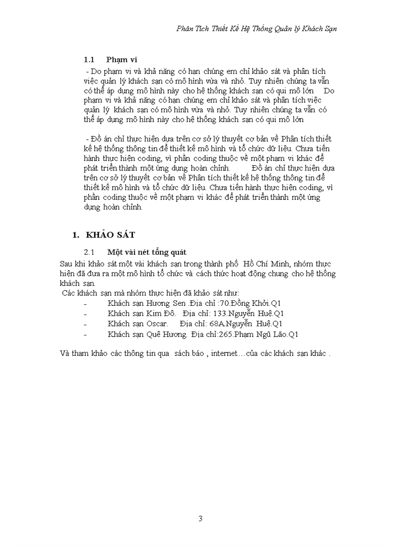 image for page Phân tích thiết kế hệ thống quản lí khách sạn