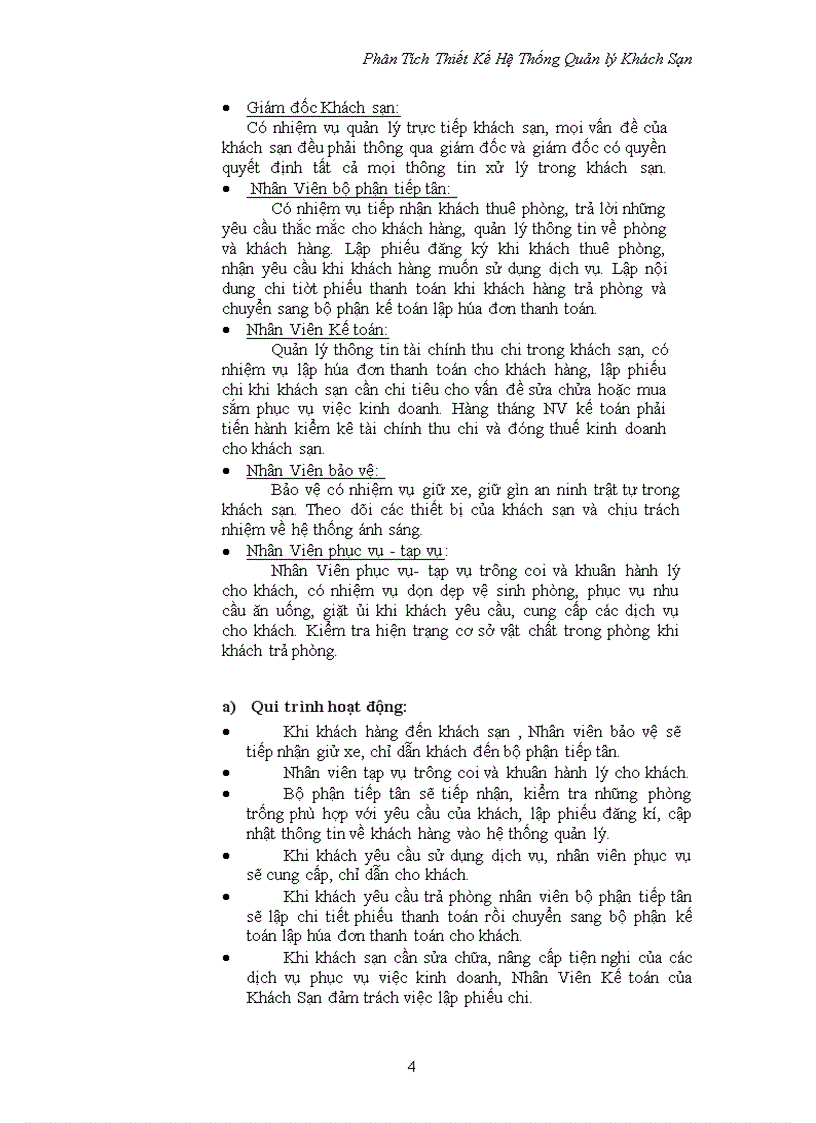 image for page Phân tích thiết kế hệ thống quản lí khách sạn