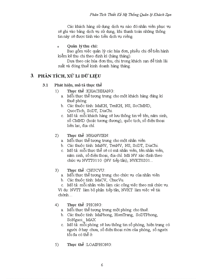 image for page Phân tích thiết kế hệ thống quản lí khách sạn