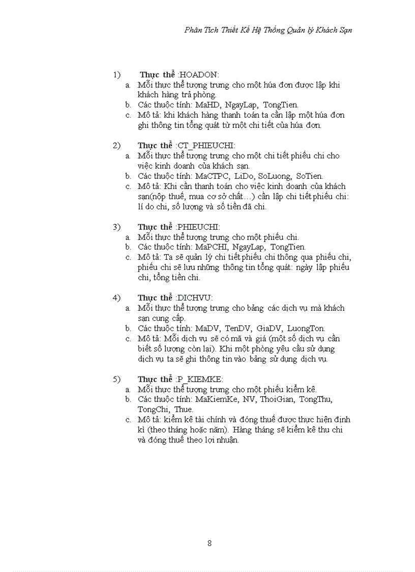 image for page Phân tích thiết kế hệ thống quản lí khách sạn