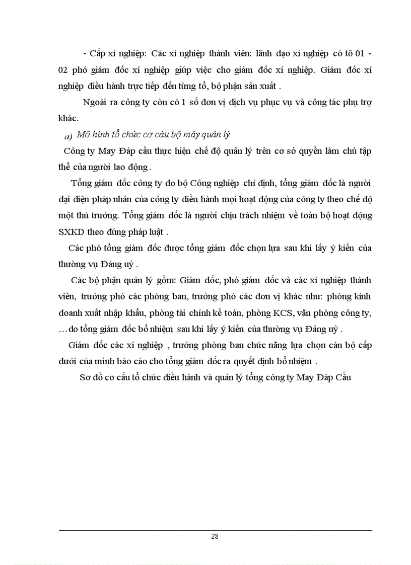 image for page Phân tích thực trạng quản lý và sử dụng nguồn tài chính tại công ty May Đáp Cầu