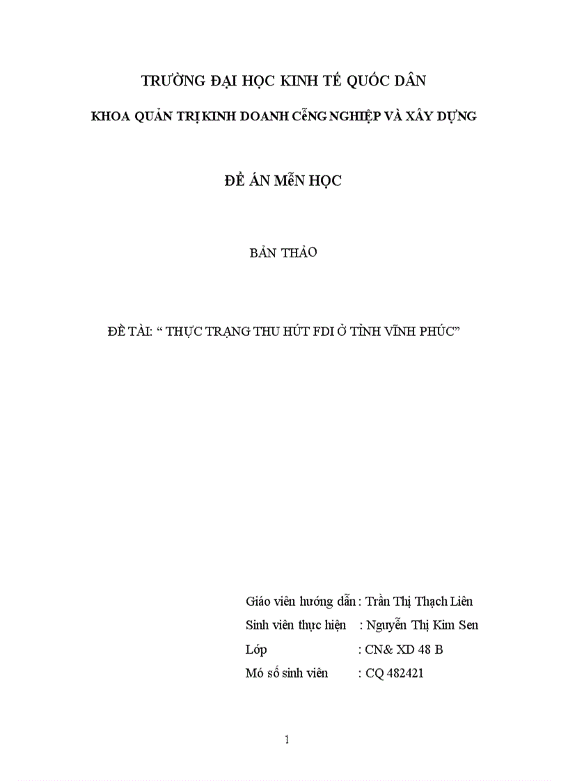 image for page Thực trạng thu hút FDI ở tỉnh Vĩnh Phúc