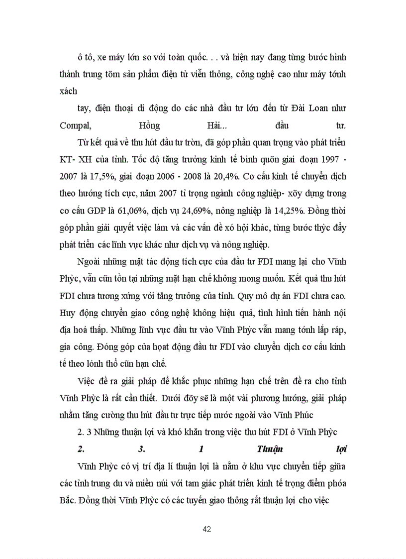 image for page Thực trạng thu hút FDI ở tỉnh Vĩnh Phúc