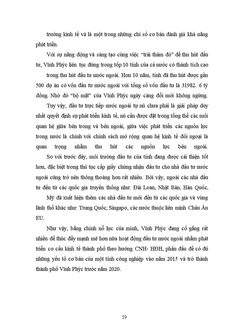 image for page Thực trạng thu hút FDI ở tỉnh Vĩnh Phúc