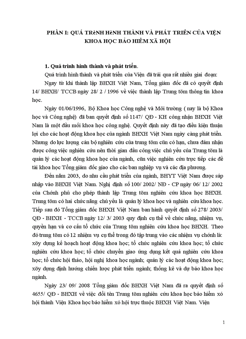 image for page Thực hiện bảo hiểm xã hội tại viện khoa học bảo hiểm xã hội.