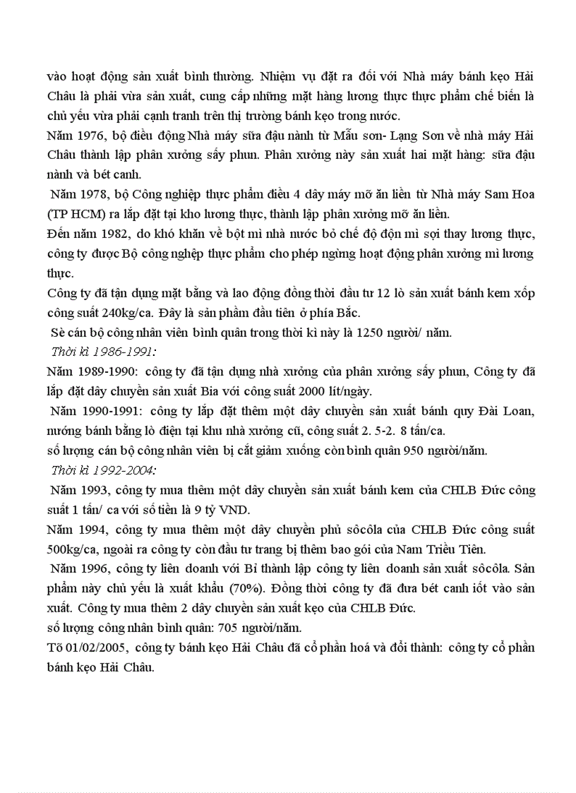 image for page Thực trạng hạch toán thành phẩm và tiêu thụ thành phẩm tại công ty bánh kẹo Hải Châu