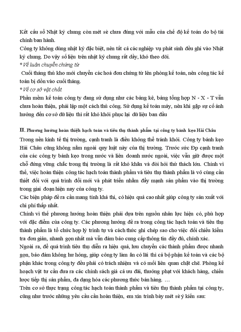 image for page Thực trạng hạch toán thành phẩm và tiêu thụ thành phẩm tại công ty bánh kẹo Hải Châu