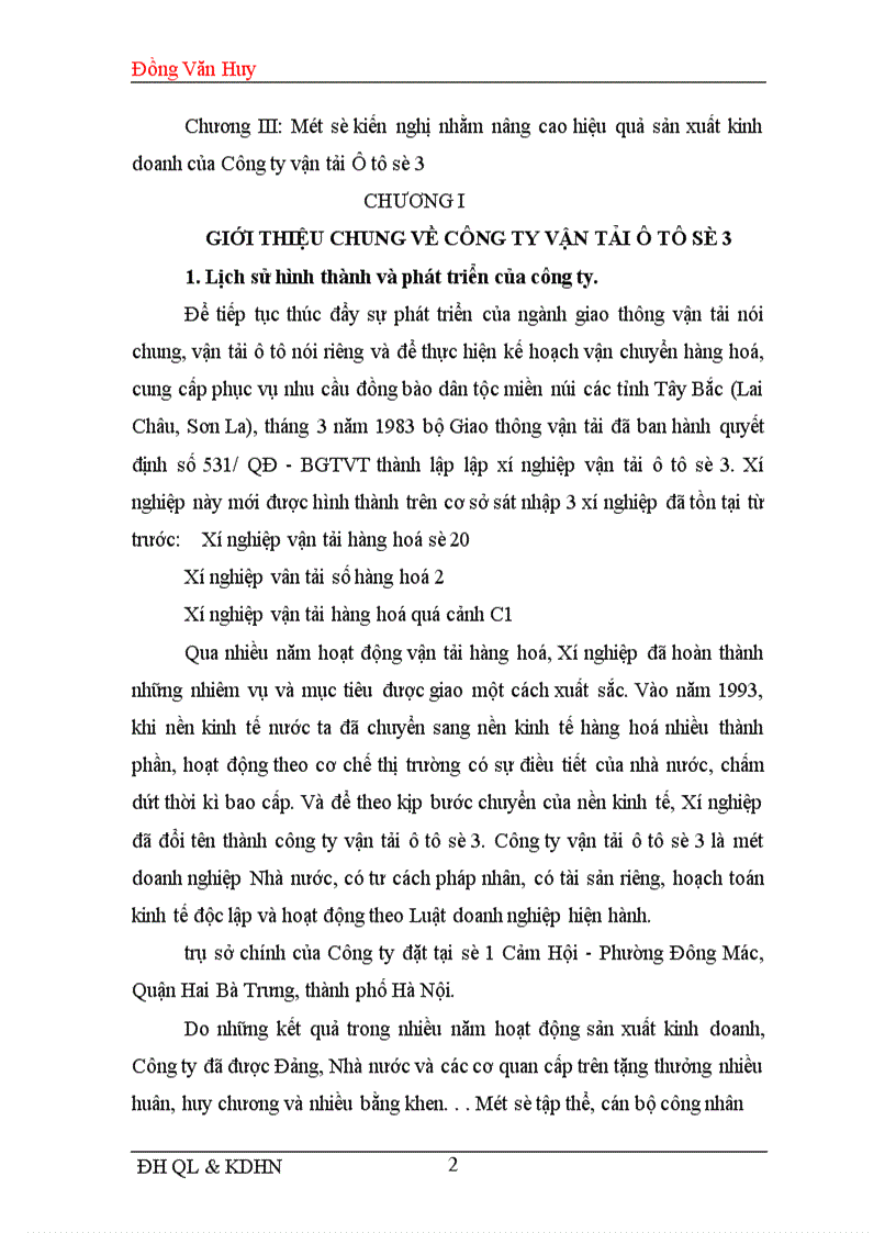 image for page Một số biện pháp nhằm nâng cao hiệu quả sản xuất kinh doanh của Công ty vận tải ô tô số 3