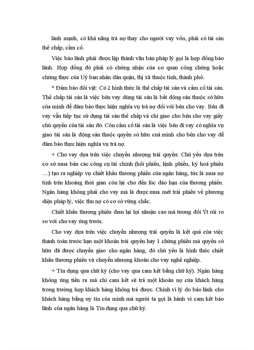 image for page Nâng cao hiệu quả hoạt động bảo đảm tiền vay bằng tài sản cầm cố, thế chấp tại Sở giao dịch I - Ngân hàng công thương Việt Nam