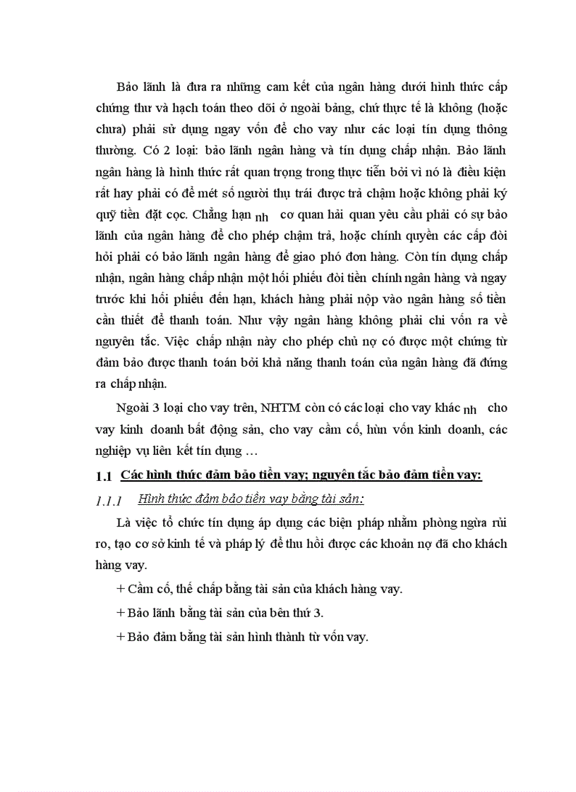 image for page Nâng cao hiệu quả hoạt động bảo đảm tiền vay bằng tài sản cầm cố, thế chấp tại Sở giao dịch I - Ngân hàng công thương Việt Nam