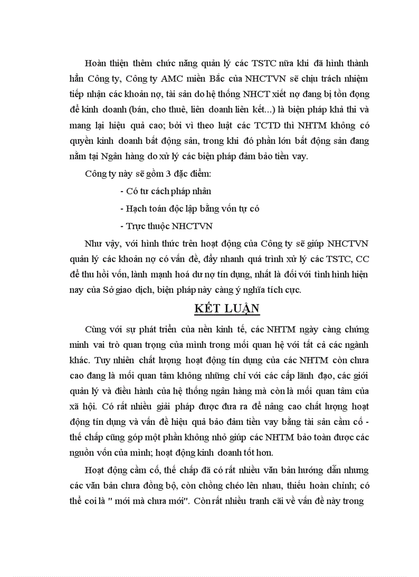image for page Nâng cao hiệu quả hoạt động bảo đảm tiền vay bằng tài sản cầm cố, thế chấp tại Sở giao dịch I - Ngân hàng công thương Việt Nam
