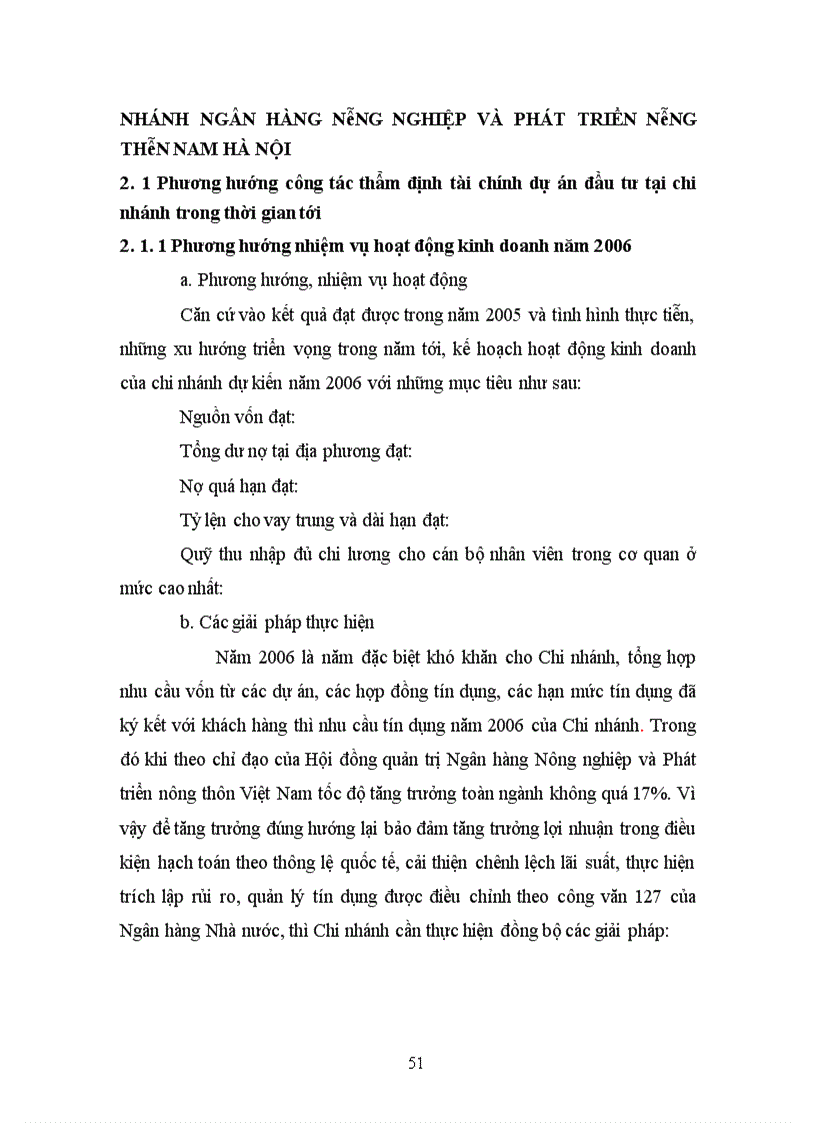 image for page Hoạt động thẩm định và giải pháp nâng cao hiệu quả thẩm định tại Chi nhánh Ngân hàng Nông nghiệp và Phát triển nông thôn Nam Hà Nội