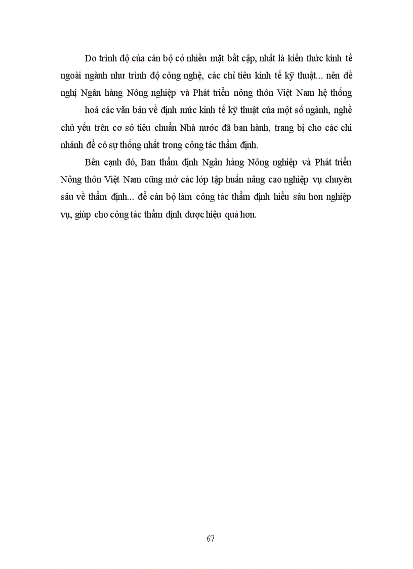 image for page Hoạt động thẩm định và giải pháp nâng cao hiệu quả thẩm định tại Chi nhánh Ngân hàng Nông nghiệp và Phát triển nông thôn Nam Hà Nội