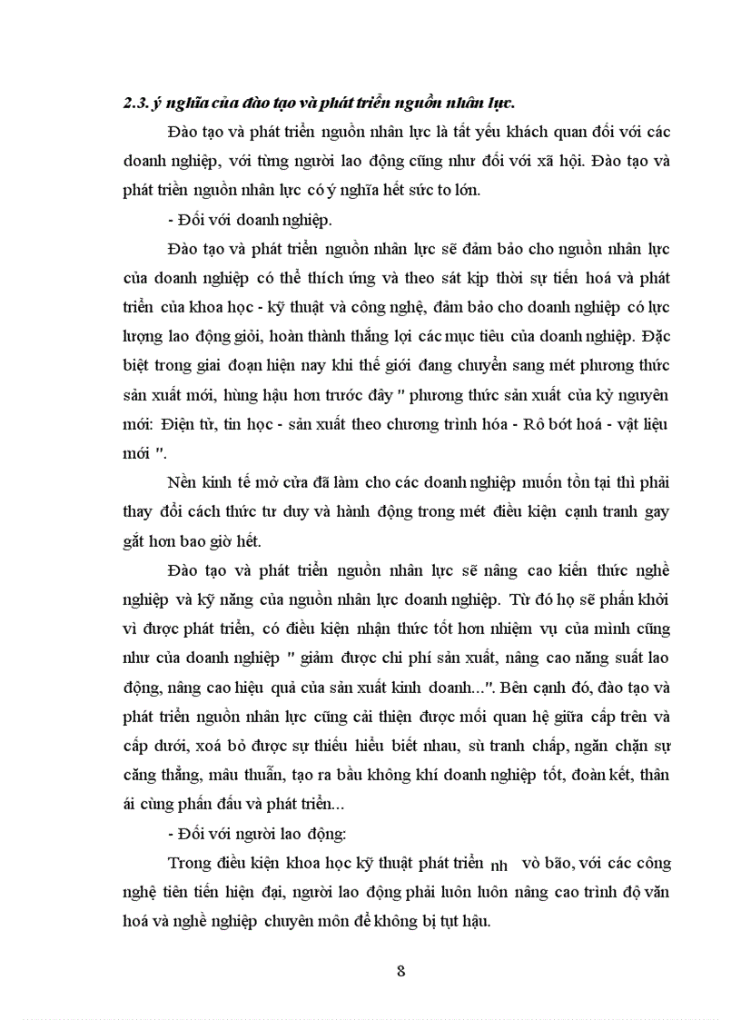 image for page Một số biện pháp nhằm nâng cào hiệu quả công tác đào tạo và phát triển nguồn nhân lực ở công ty Cổ Phần Vận Tải và Dịch Vụ