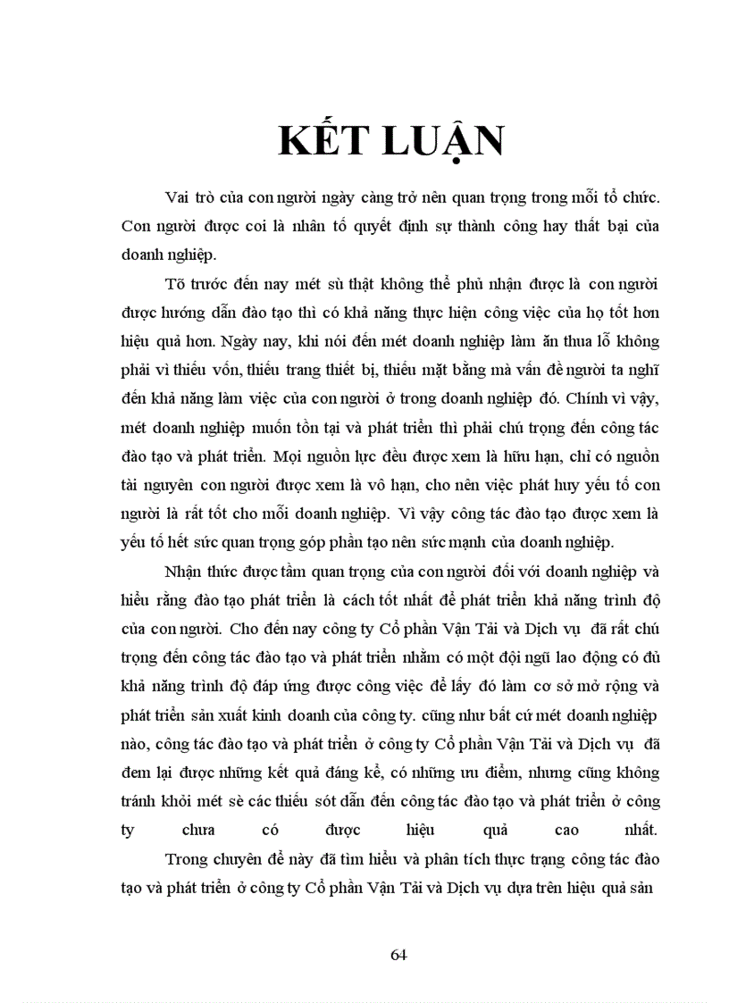 image for page Một số biện pháp nhằm nâng cào hiệu quả công tác đào tạo và phát triển nguồn nhân lực ở công ty Cổ Phần Vận Tải và Dịch Vụ