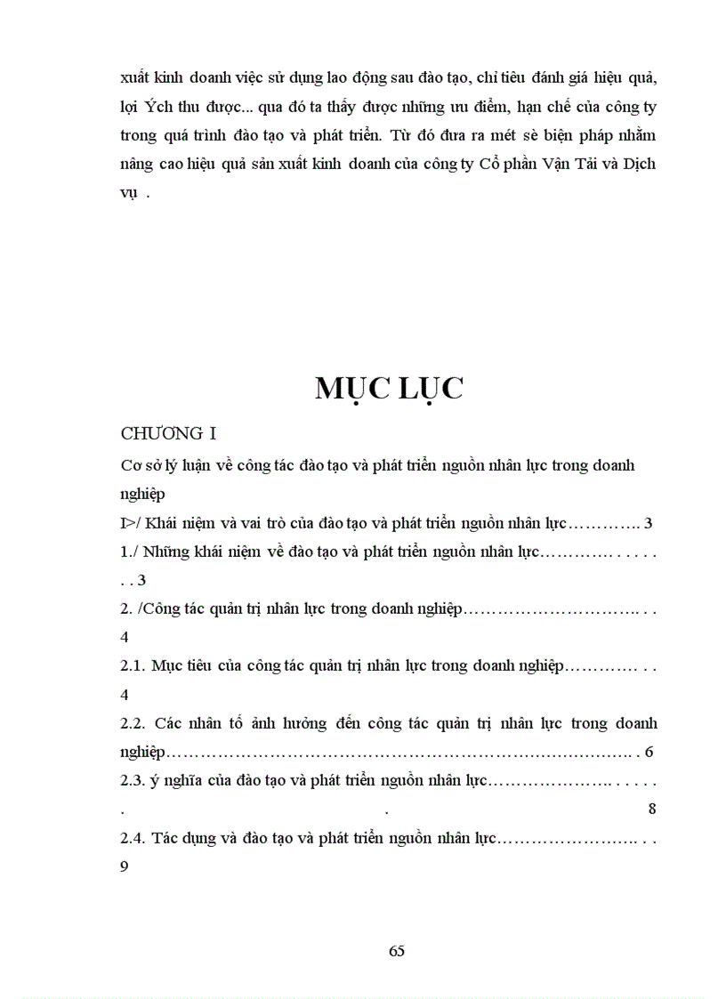 image for page Một số biện pháp nhằm nâng cào hiệu quả công tác đào tạo và phát triển nguồn nhân lực ở công ty Cổ Phần Vận Tải và Dịch Vụ