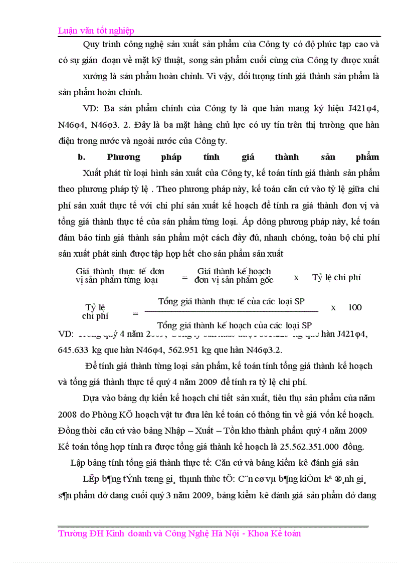 image for page Hoàn thiện công tác kế toán tập hợp chi phí sản xuất và tính giá thành sản phẩm tại công ty cổ phần que hàn điện Việt đức