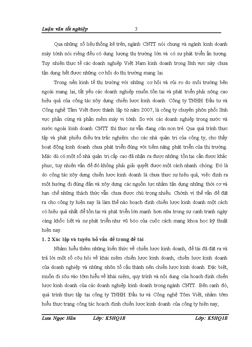 image for page Hoạch định chiến lược kinh doanh của Công ty TNHH Đầu tư và Công nghệ Tâm Việt