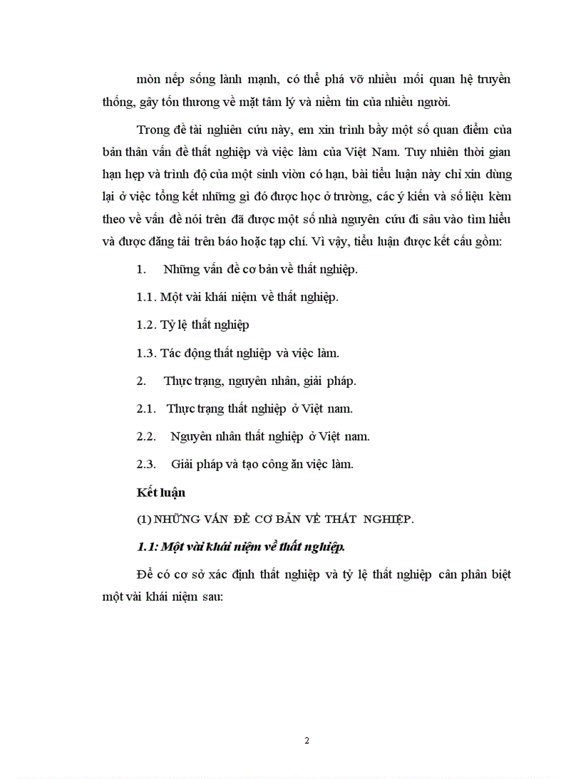 image for page Một số quan điểm về vấn đề thất nghiệp và việc làm của Việt Nam.