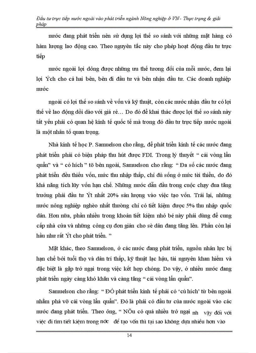 image for page Đầu tư trực tiếp nước ngoài phát triển nông nghiệp Việt Nam - Thực trạng và giải pháp