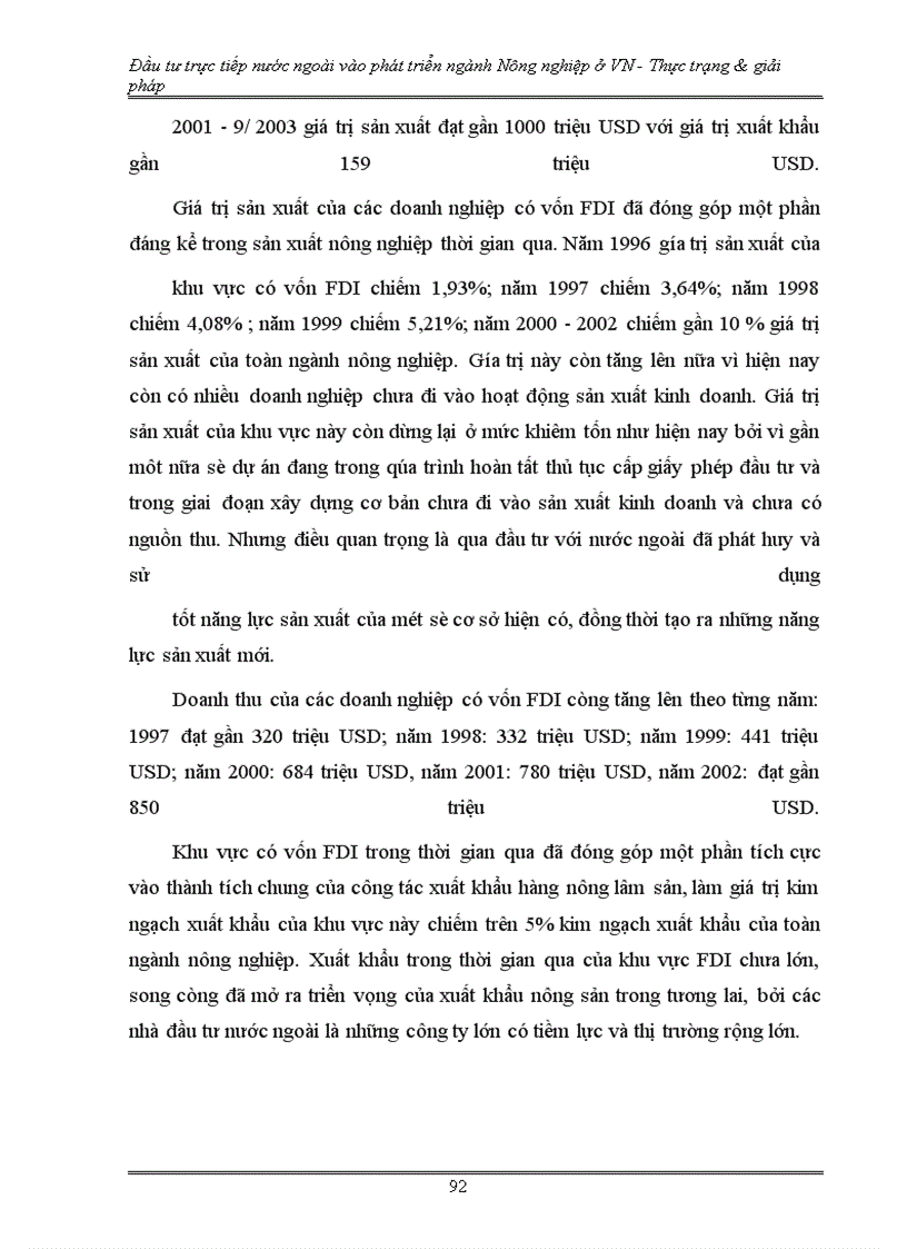 image for page Đầu tư trực tiếp nước ngoài phát triển nông nghiệp Việt Nam - Thực trạng và giải pháp