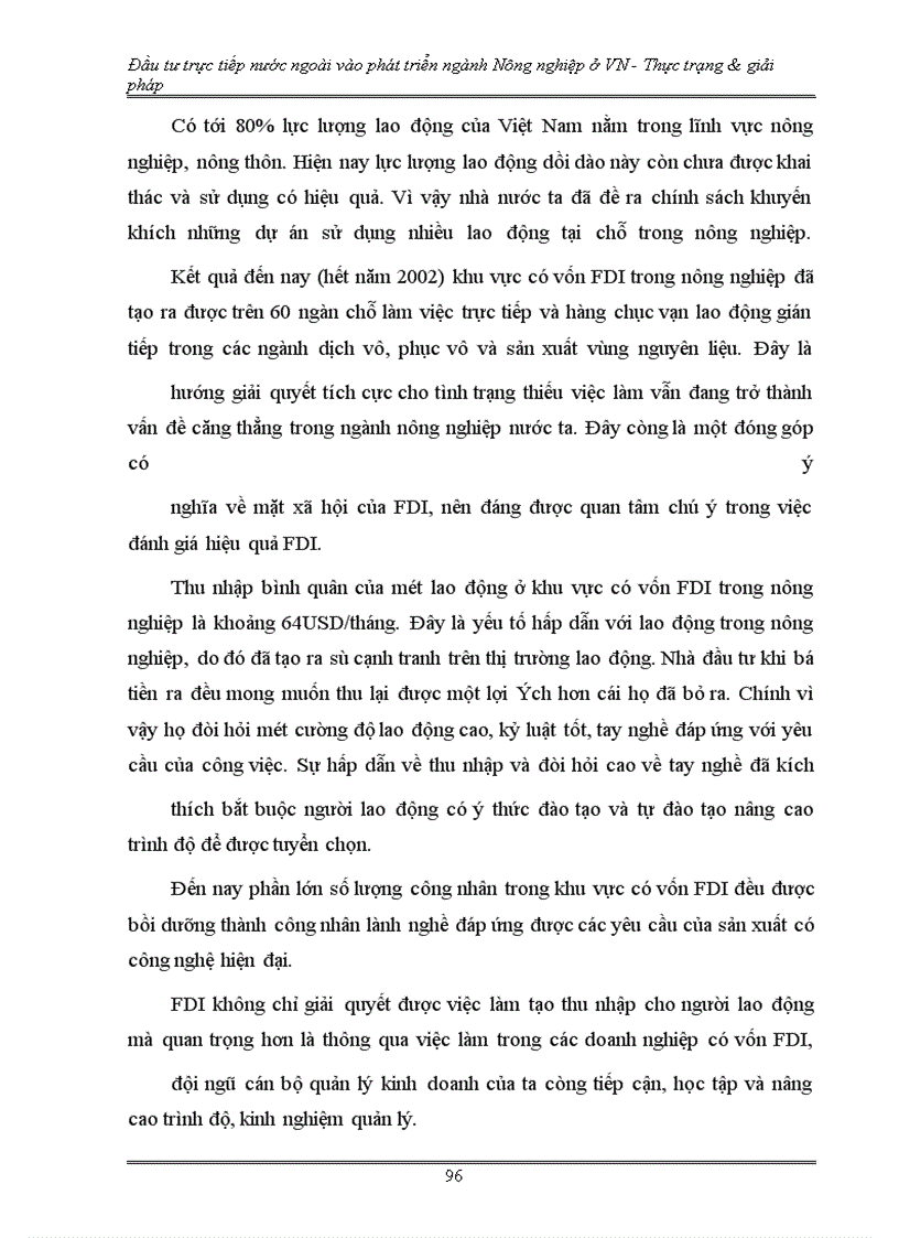 image for page Đầu tư trực tiếp nước ngoài phát triển nông nghiệp Việt Nam - Thực trạng và giải pháp