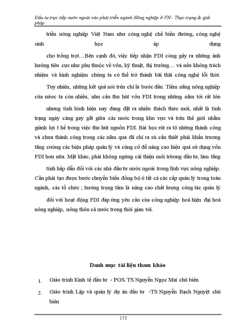 image for page Đầu tư trực tiếp nước ngoài phát triển nông nghiệp Việt Nam - Thực trạng và giải pháp