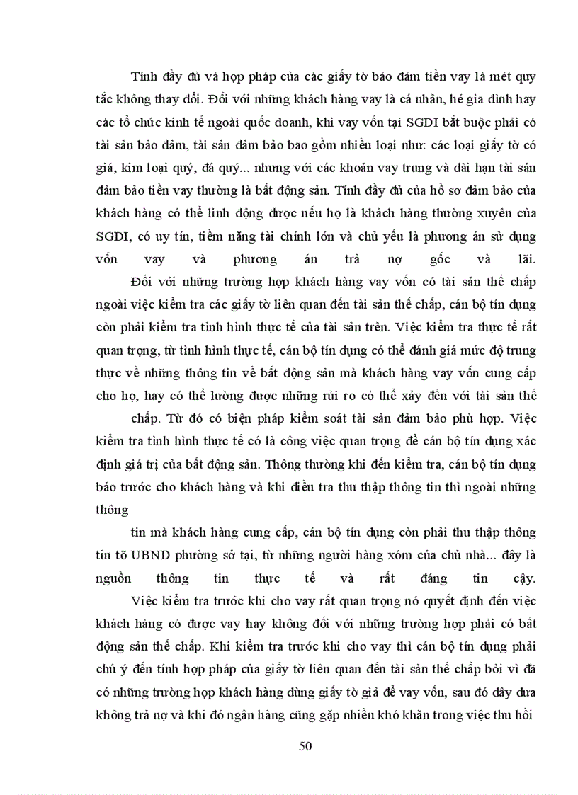 image for page Một số vấn đề về định giá, quản lý và xử lý bất động sản thế chấp tại SGDI-NHCTVN