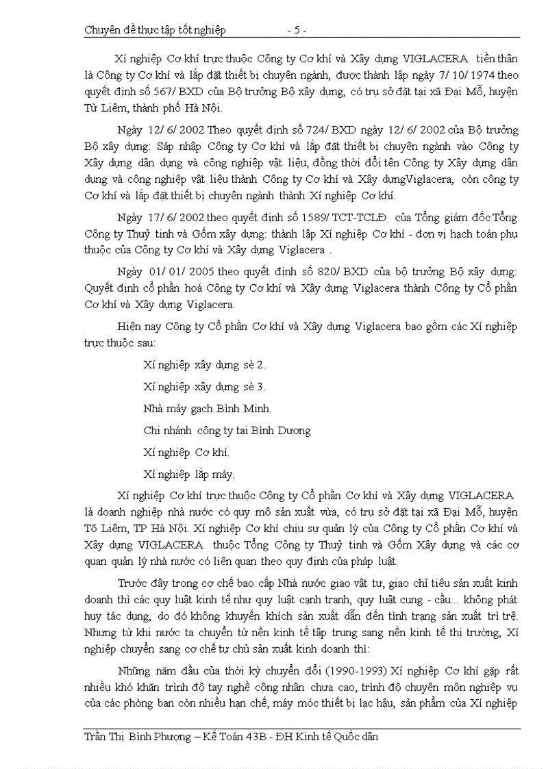 image for page Tổ chức hạch toán nguyên vật liệu với việc nâng cao hiệu quả sử dụng tài sản lưu động tại Xí nghiệp Cơ khí