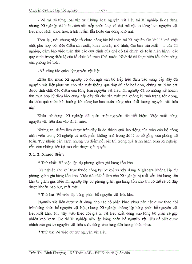 image for page Tổ chức hạch toán nguyên vật liệu với việc nâng cao hiệu quả sử dụng tài sản lưu động tại Xí nghiệp Cơ khí