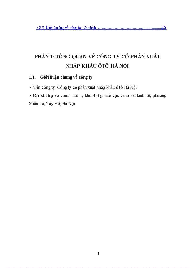 image for page Hoạt động sản xuất kinh doanh của công ty Cổ phần xuất nhập khẩu ôtô Hà Nội